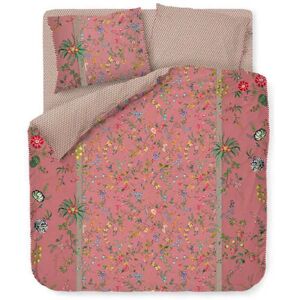 Pip Studio Blomstret sengetøj - 140x220 cm - Petites fleur pink - Sengelinned med dobbeltsidet design - 100% bomuld -
