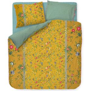 Pip Studio Blomstret sengetøj - 140x220 cm - Petites fleurs - Sengesæt med 2 i 1 design - 100% bomuld -  sengetøj