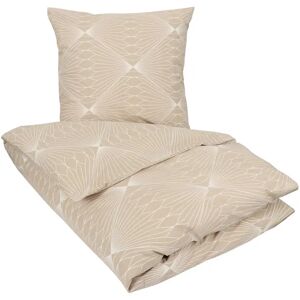 Borg Living Sengetøj 240x220 - King size - Diamond sand - Dynebetræk i 100% Bomuld  dobbelt sengetøj