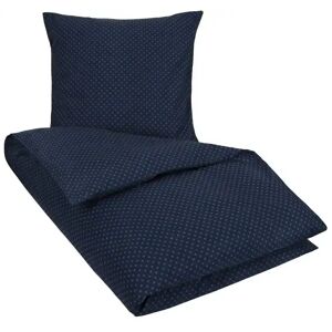 Nordstrand Home Sengesæt - 140x220 cm - Olga blå - Prikket sengetøj -  - 100% Bomulds sengetøj
