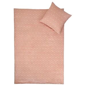 Borg Living Junior sengetøj 100x140 cm - Summer rosa - 100% Bomuldssatin - By Night sengesæt