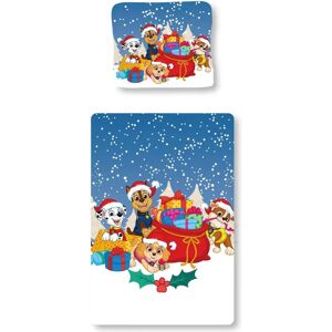 Licens Jule sengetøj 140x200 cm - Paw Patrol sengetøj - Winter wonderland - 2 i 1 design - Sengesæt i 100% bomuld