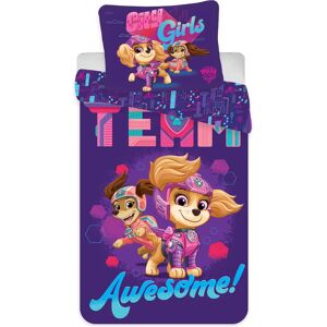 Licens Sengetøj børn 140x200 cm - Paw Patrol sengetøj - Awesome - Vendbart design - 100% bomuld