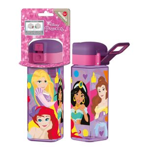 Licens Disney Prinsesser drikkedunk - med låse flipfunktion - Snehvide, Rapunzel, Ariel, Jasmin, Belle og Askepot