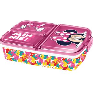 Licens Disney madkasse - Madkasse med 3 rum til børn - Disney Minnie Mouse