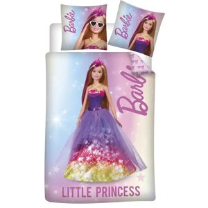 Licens Junior sengetøj 100x140 cm - Barbie - Little princess - 100% bomulds sengesæt - Vendbart design