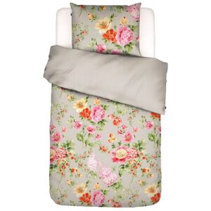 Essenza Blomstret sengetøj 140x220 cm - Claudi Stone - Vendbar sengesæt i 100% bomuldssatin -  sengetøj