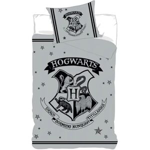 Licens Sengetøj Harry Potter - 140x200 cm - Sengesæt med Hogwarts logo - Harry Potter sengetøj i 100% bomuld