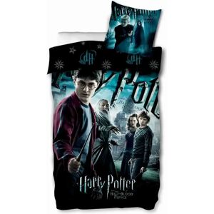 Licens Harry Potter sengetøj - 140x200 cm - Harry potter og Dumbledore sengesæt - 2 i 1 design - 100% bomuld