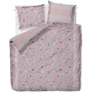 Pip Studio Blomstret sengetøj 140x220 cm - Hummingbird lilla - Vendbar sengesæt - 100% bomuld -  sengetøj