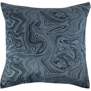 Borg Living Pudebetræk 60x63 cm - 100% Blødt bomuldssatin - Marble dark blue - Fra By Night