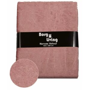 Borg Living Velour dug - Rosa - 3 meter - Nervøs velour - Pakke med 3 meter