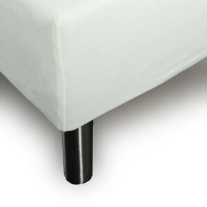 Nordstrand Home Stræklagen 120x200 cm - Off white jersey lagen - 100% Bomuld - Faconlagen til madras