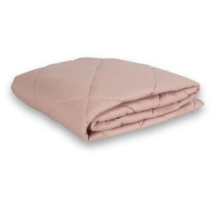 Vattæppe - 140x200 cm - Støvet rosa fiber sommerdyne af fibervat - Quiltet tæppe - IN Style