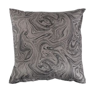 Borg Living Pudebetræk 60x63 cm - 100% Blødt bomuldssatin - Marble dark grey - Fra By Night