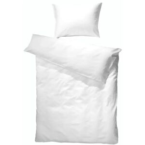 Borås Cotten Junior sengetøj 100x140 cm - Hvid sengesæt i hør - 50% Hør og 50% Bomuld - Borås Cotton