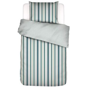 Essenza Stribet sengetøj - 140x220 cm - Meryl - Vendbar sengesæt - 100% Bomuldssatin -  sengetøj