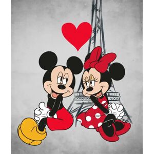 Borg Living Børnetæppe - Minnie & Mickey Mouse - 120x140 cm - Blødt og lækkert Fleece tæppe -