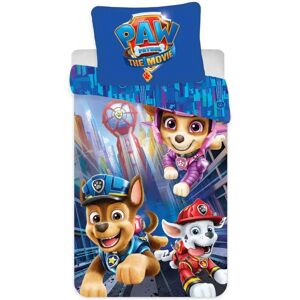 Licens Paw Patrol The Movie Junior sengetøj 100x140 cm - Paw Patrol sengesæt junior - The Movie - 2 i 1 - 100% bomuld