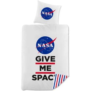 Licens Nasa sengetøj - 140x200 cm - Give me space NASA - 2 i 1 design - Sengesæt i 100% bomuld