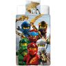 Licens Ninjago sengetøj - 140x200 cm - LEGO Ninjago Master Wu - 2 i 1 Sengesæt - 100% bomuld