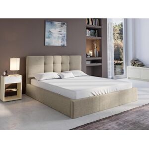 Cama arcón 160 x 200 - Tela - Beige - ELIAVA de Pascal Morabito