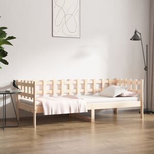 vidaXL Sofá cama madera maciza de pino 80x200 cm