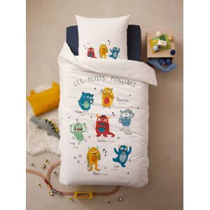 VERTBAUDET Conjunto infantil: funda nórdica + funda de almohada MONSTRUOS multicolor