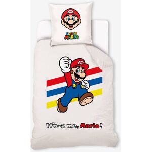 Conjunto infantil: funda nórdica + funda de almohada Super Mario® y Luigi blanco