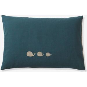 VERTBAUDET Funda de almohada para bebé NAVY SEA azul índigo