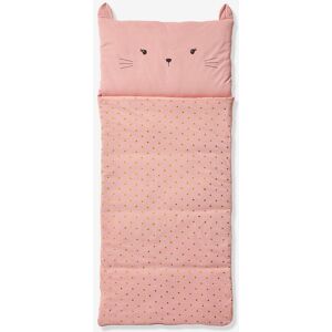 VERTBAUDET Saco de dormir Gato con algodón reciclado rosa