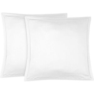 Febronie Fundas de almohada (x2) satén de algodón 65x65 blanco