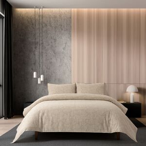 Casa da Laura Funda nórdica color lino 100% algodón de 260x240 cm