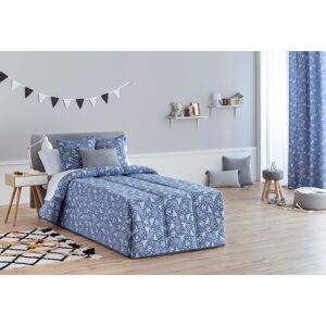 Confecciones Paula Edredón confort acolchado 200 gr jacquard azul cama 135 (190x265 cm)
