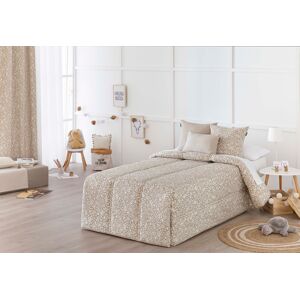 Confecciones Paula Edredón confort acolchado 200 gr jacquard beige cama 90 (190x265 cm)