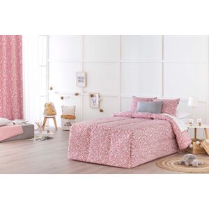 Confecciones Paula Edredón confort acolchado 200 gr jacquard rosa cama 90 (190x265 cm)