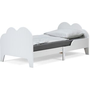 MueMue Cama evolutiva blanco mdf 90x140/170/190 cm