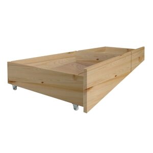 MueMue Cajones set de 2 cama madera pino 24,8x94x62cm