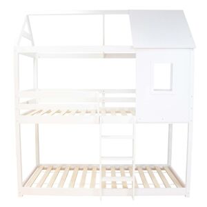 MueMue Litera montessori madera blanco 90x190/90x190cm