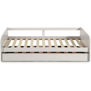 MueMue Cama nido con arrastre mdf blanco 90x190cm