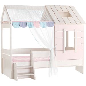 MueMue Cama infantil casita aglomerado rosa 90x200cm