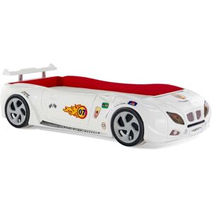 MueMue Cama forma de coche abs blanco 90x190cm