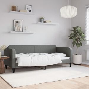 vidaXL Sofá cama tela gris oscuro 80x200 cm