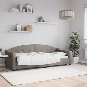 vidaXL Sofá cama tela gris taupe 80x200 cm