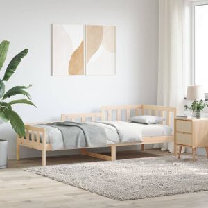 vidaXL Sofá cama de madera maciza de pino 80x200 cm