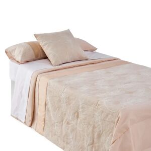 LOLAhome Colcha rosa con funda de almohada de tela de microfibra para cama de 90 cm