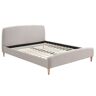 Miliboo Cama nórdica 160 x 200cm tejido beige NIELS