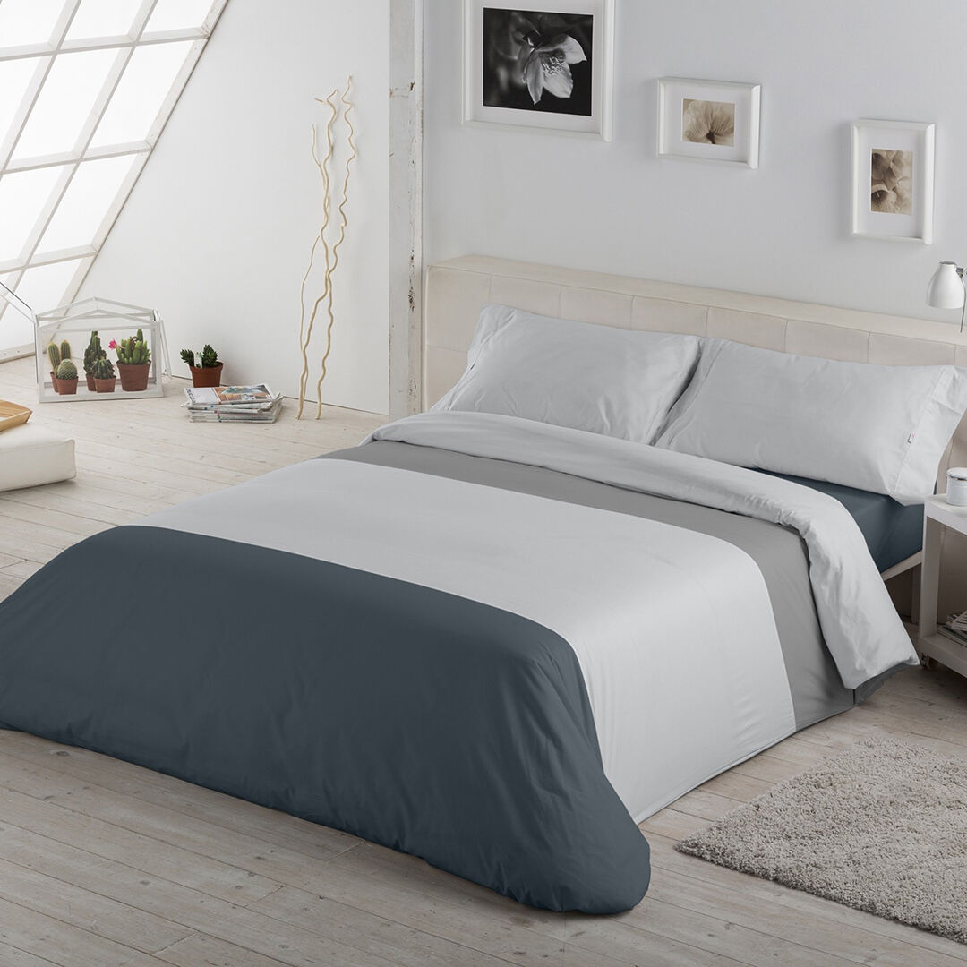 Maxcolchon Juego de Funda Nórdica Tricolor cama de 80 (150x220)
