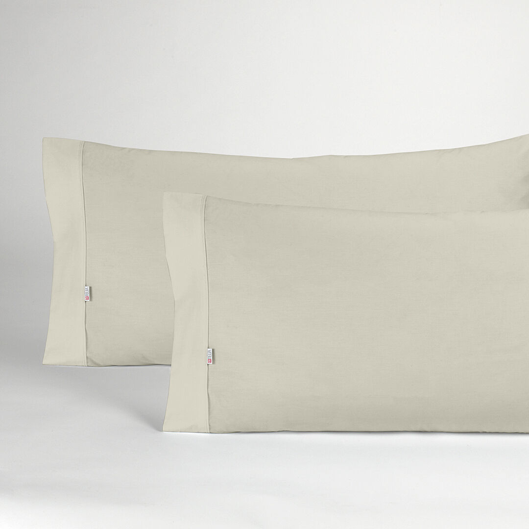 Maxcolchon Funda de Almohada Partida 100% Algodón Cama De 150 (2 De 45x80)