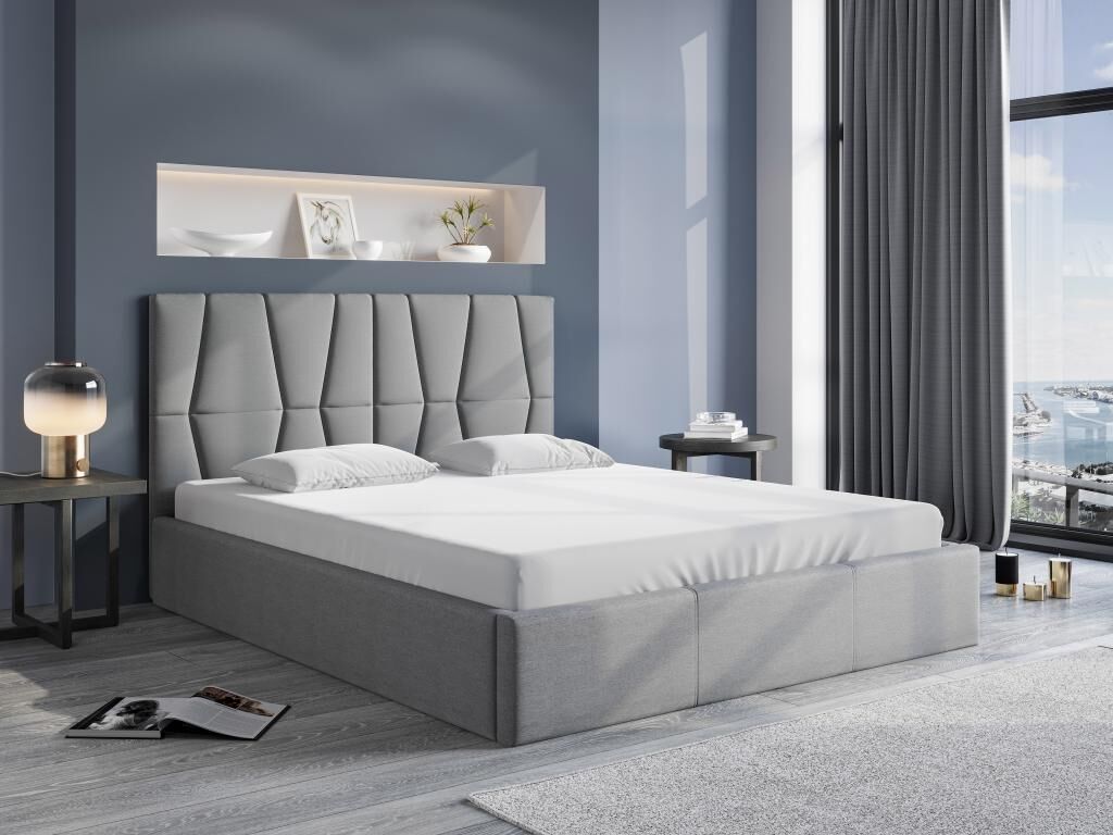 Cama arcón 160 x 200 - Tela - Gris - ENIALI de Pascal Morabito